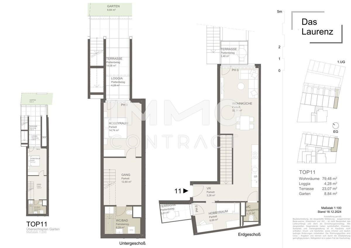 =LAURENZ= Gartenwohnung  3 Zimmer Wohnung mit Weitblick! ERSTBEZUG U3 /  / 1110 Wien / Bild 4