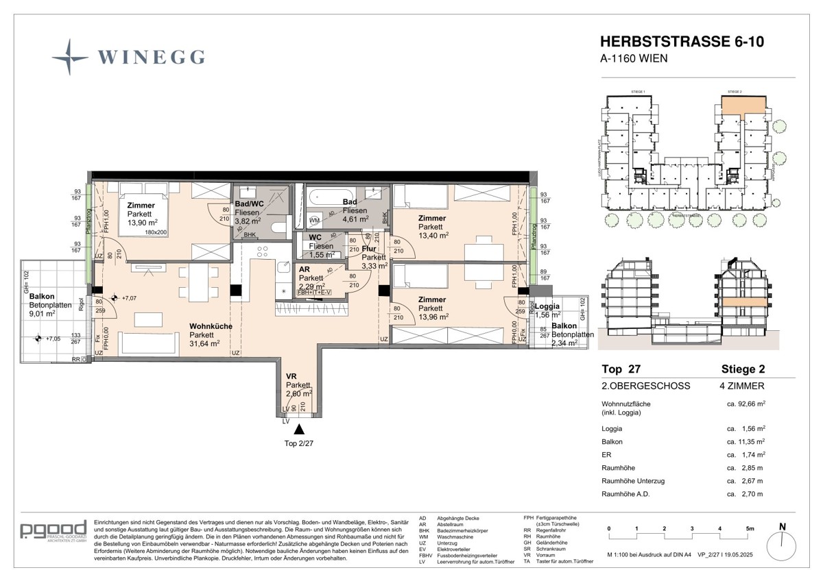 Hochwertige 4 Zimmer Wohnung mit 2 Freiflchen und Blick in den Innenhof! /  / 1160 Wien / Bild 7