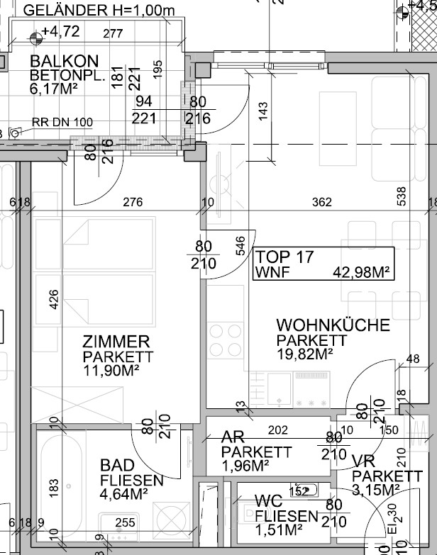 NEU! Balkon, neue Kche, provisionsfrei und Erstbezug /  / 1210 Wien / Bild 5
