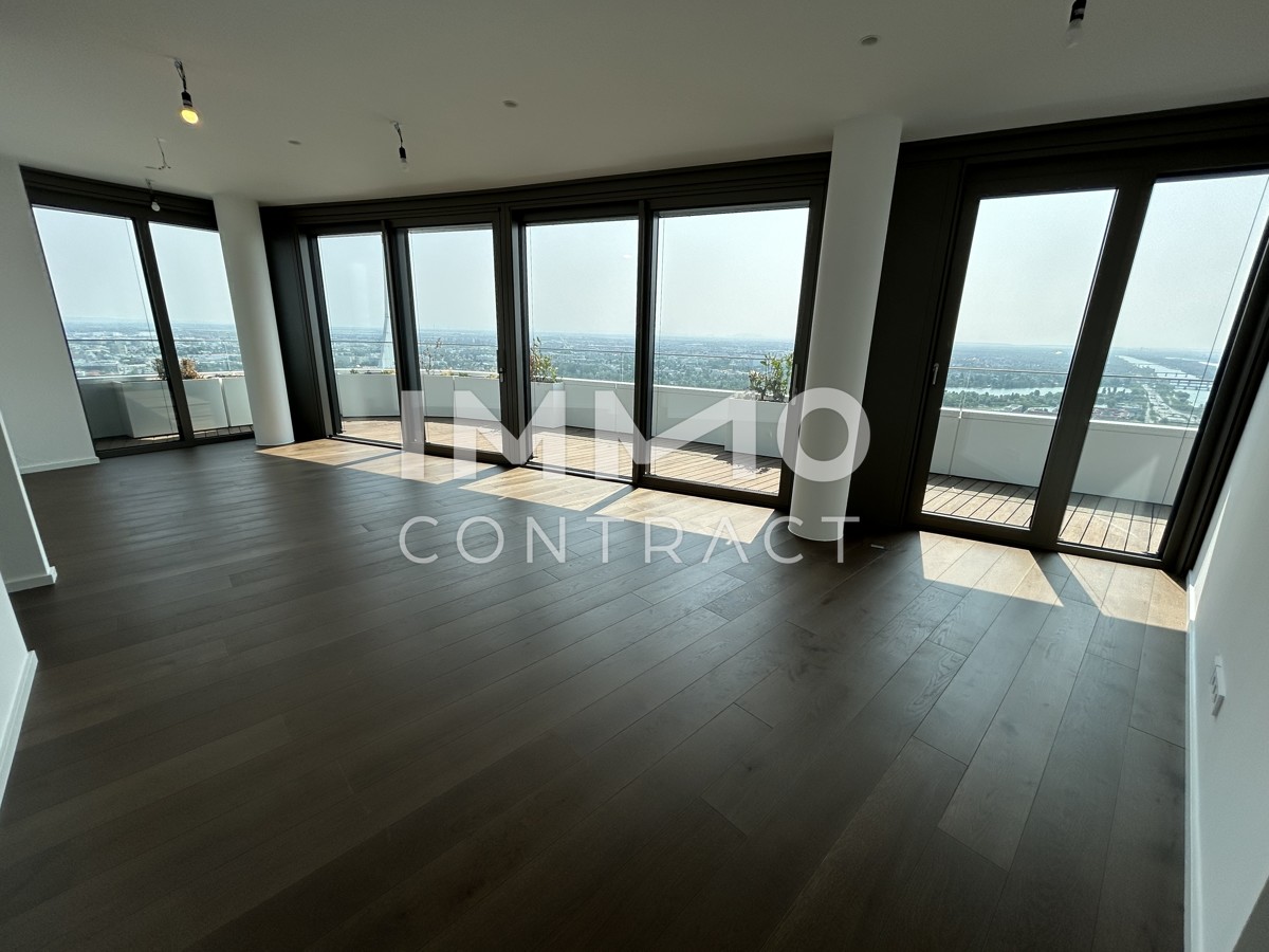 Hochwertige 3 Zimmer Wohnung mit großzügiger Freifläche und Blick auf die Alte Donau!