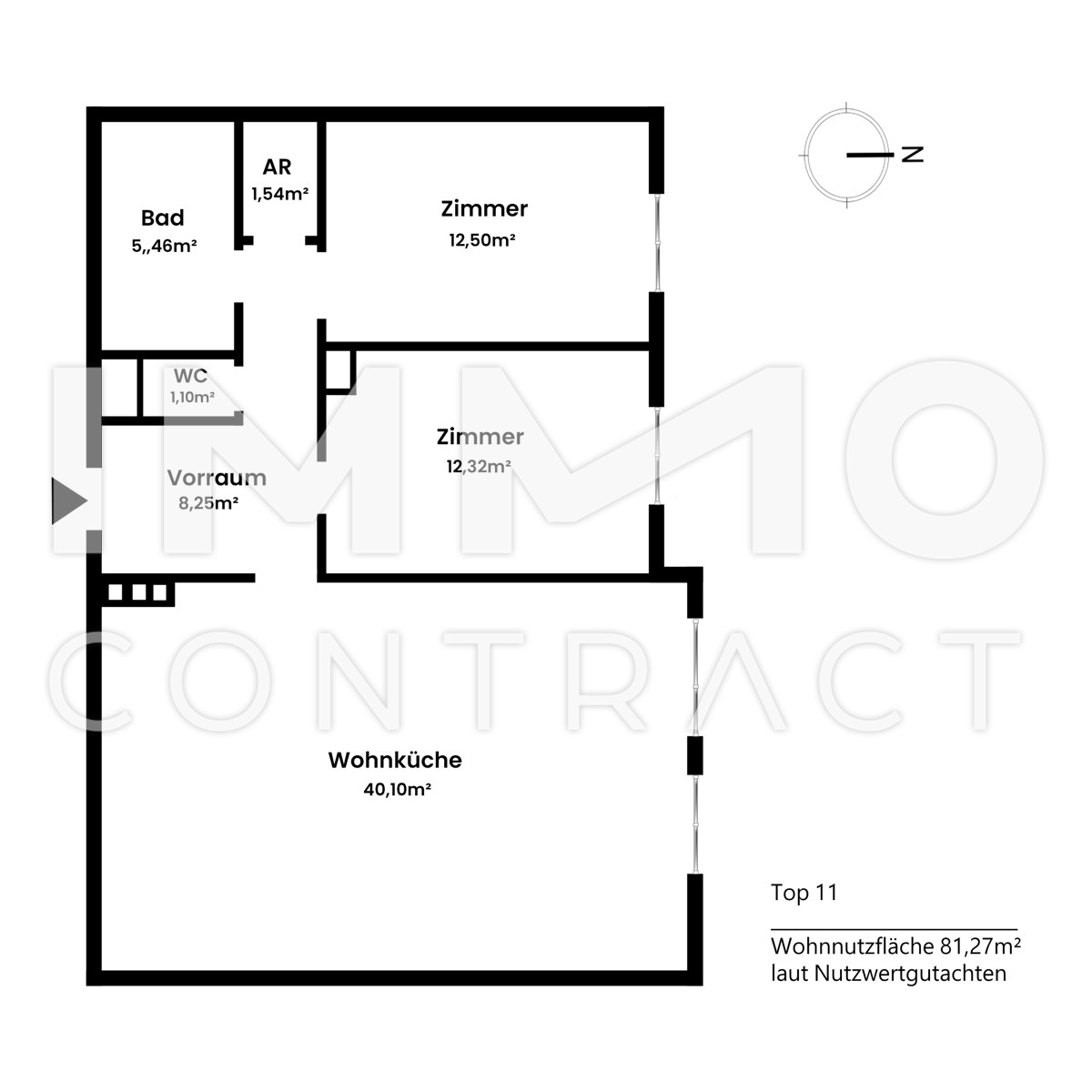 3 Zimmer Wohnung - PROVISIONSFREI - ERSTBEZUG /  / 3400 Klosterneuburg / Bild 4