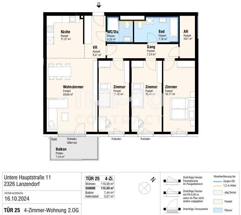 Gut geschnittene 4 Zimmer Wohnung /  / 2326 Lanzendorf / Bild 1