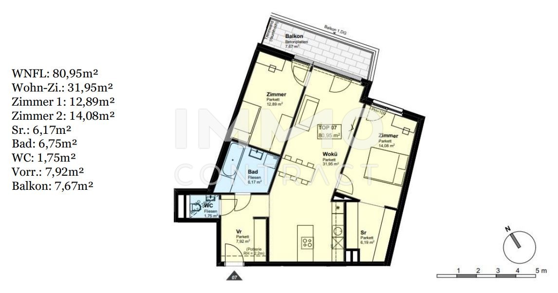 *Provisionsfrei* Neubauwohnungen beim Freizeitparadies "alte Donau" 2-3 Zimmer; Freiflchen; Garagenstellpltze /  / 1220 Wien / Bild 4