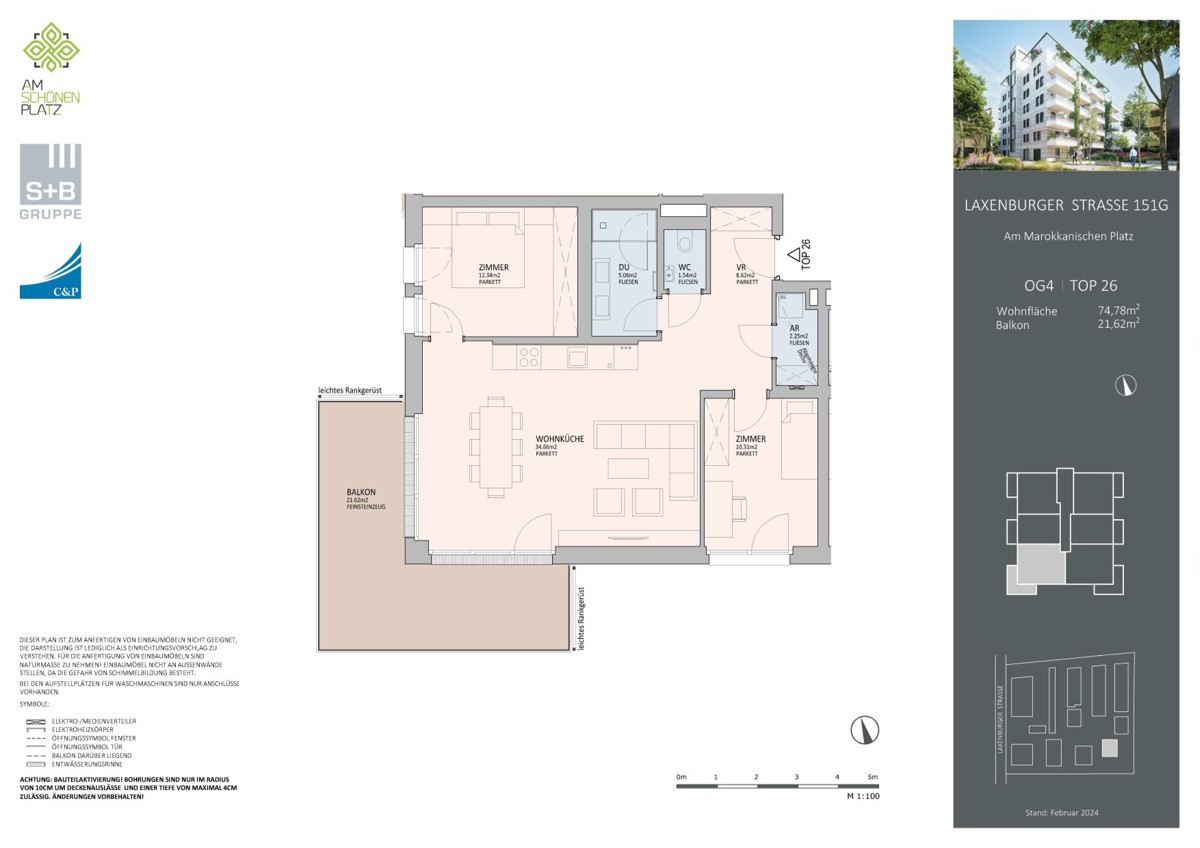 3 Zimmer Familientraum - provisionsfrei! Fertig zum Einziehen! Luxuris Wohnen - Laxenburger Strae /  / 1100 Wien, Favoriten / Bild 2