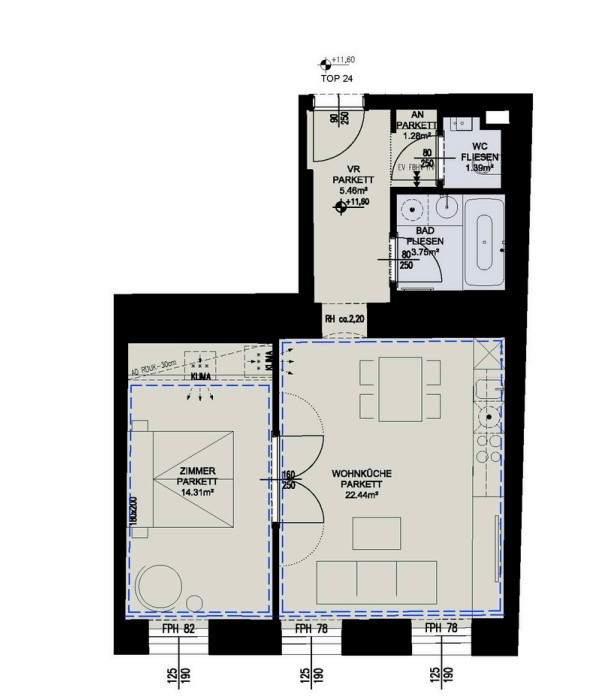NEW!Traumhafte 2-Zimmer-Wohnung mit viel Tageslicht /  / 1050 Wien / Bild 5