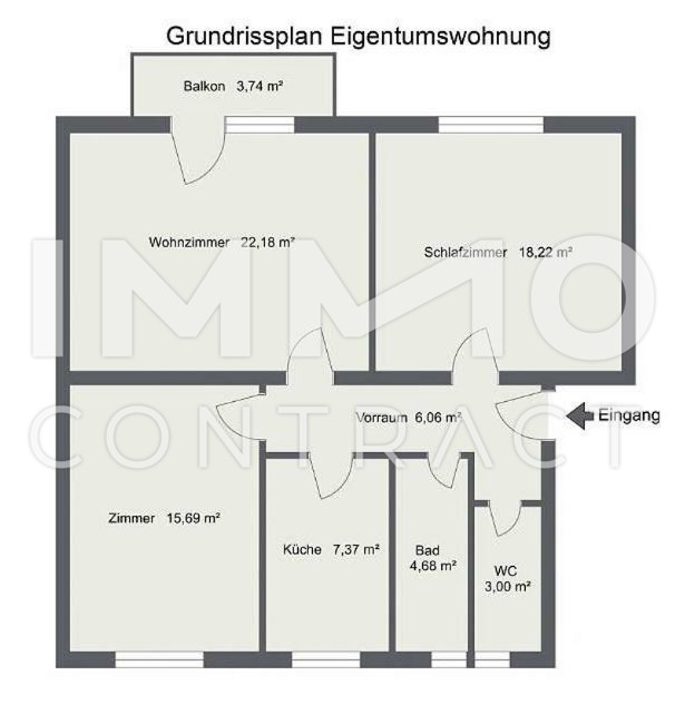 GNSTIGE HELLE TEILMBLIERTE 3 ZIMMERWOHNUNG MIT BALKON +PP IN GUTER WOHNLAGE IN TROFAIACH /  / 8793 Trofaiach / Bild 6