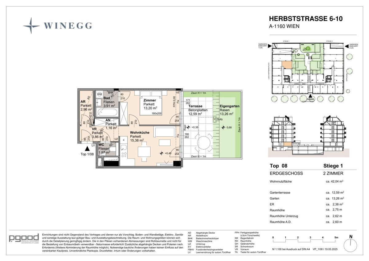 WOHNEN AM PARK - Urban & Grn - Gemtliche Gartenwohnung in den Innenhof! /  / 1160 Wien / Bild 7