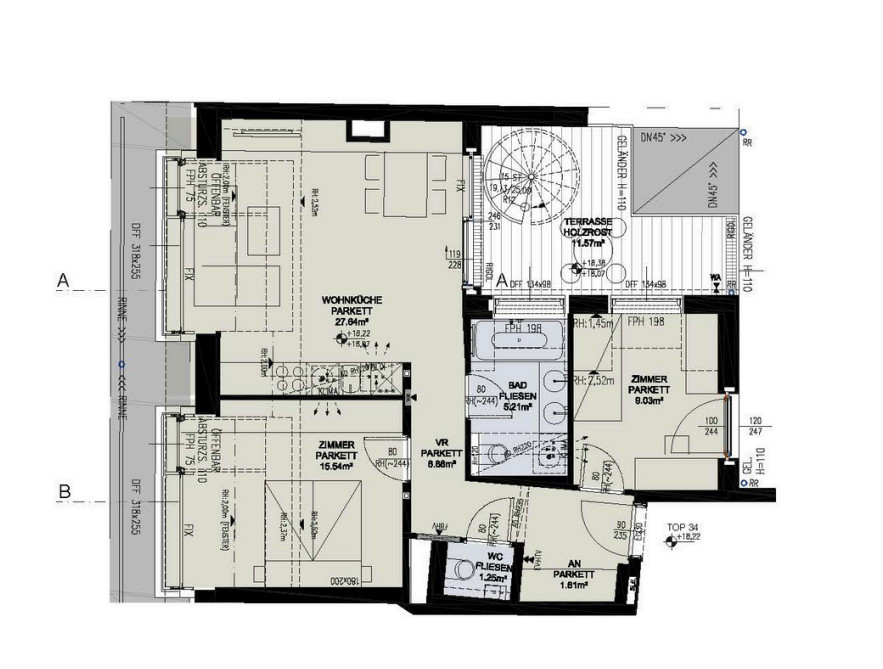 Erstbezug! 3-Zimmer-Dachgeschosswohnung mit traumhafter Wien-Aussicht /  / 1050 Wien / Bild 5