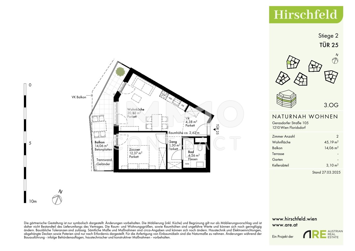 Ideale 2 Zimmer- Wohnung in Grnruhelage /  / 1210 Wien / Bild 5