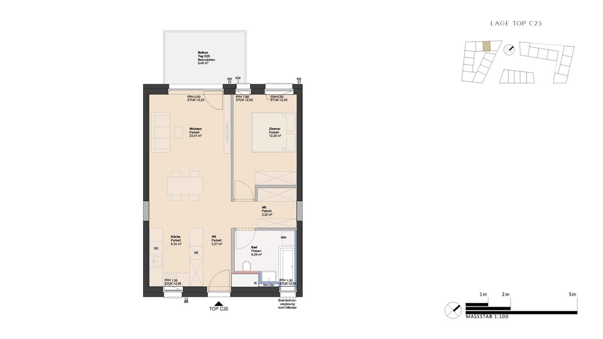 Urbane 2-Zimmer Wohnung Nhe der Traunauen - provisionsfrei! /  / 4030 Linz / Bild 1