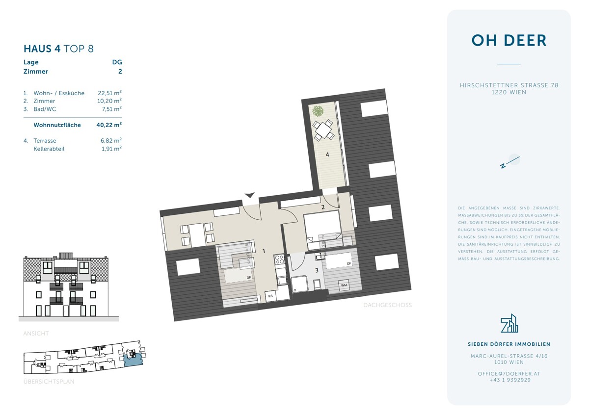 Exklusive 2-Zimmer-DG-Wohnung mit Weitblick und au�ergew�hnlichem Lichteinfall /  / 1220&nbsp;Wien / Bild 8