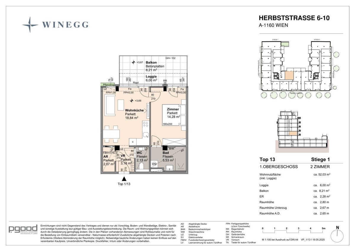 WOHNEN AM PARK - Urban & Grn - Gut geschnittene 2 Zimmer Wohnung! NEUBAU! /  / 1160 Wien / Bild 5