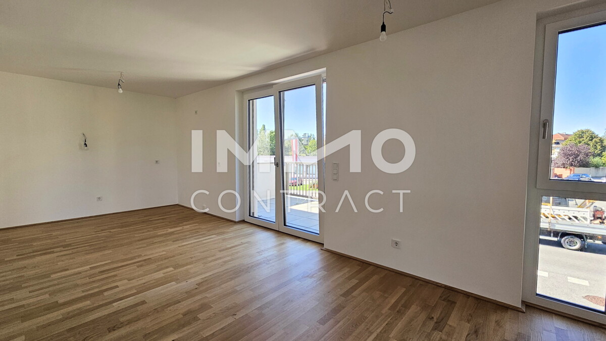 Zentral - modern - hell: Perfekte 2-Zimmer-Wohnung mit Balkon im Erstbezug in grner Anlage /  / 2333 Leopoldsdorf / Bild 2