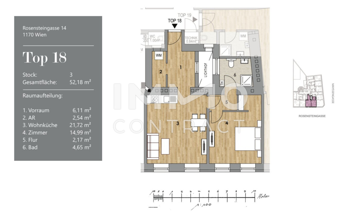 2 Zimmer  - Erstbezug - modern wohnen mit dem  Charme einer Altbauwohnung /  / 1170&nbsp;Wien / Bild 1