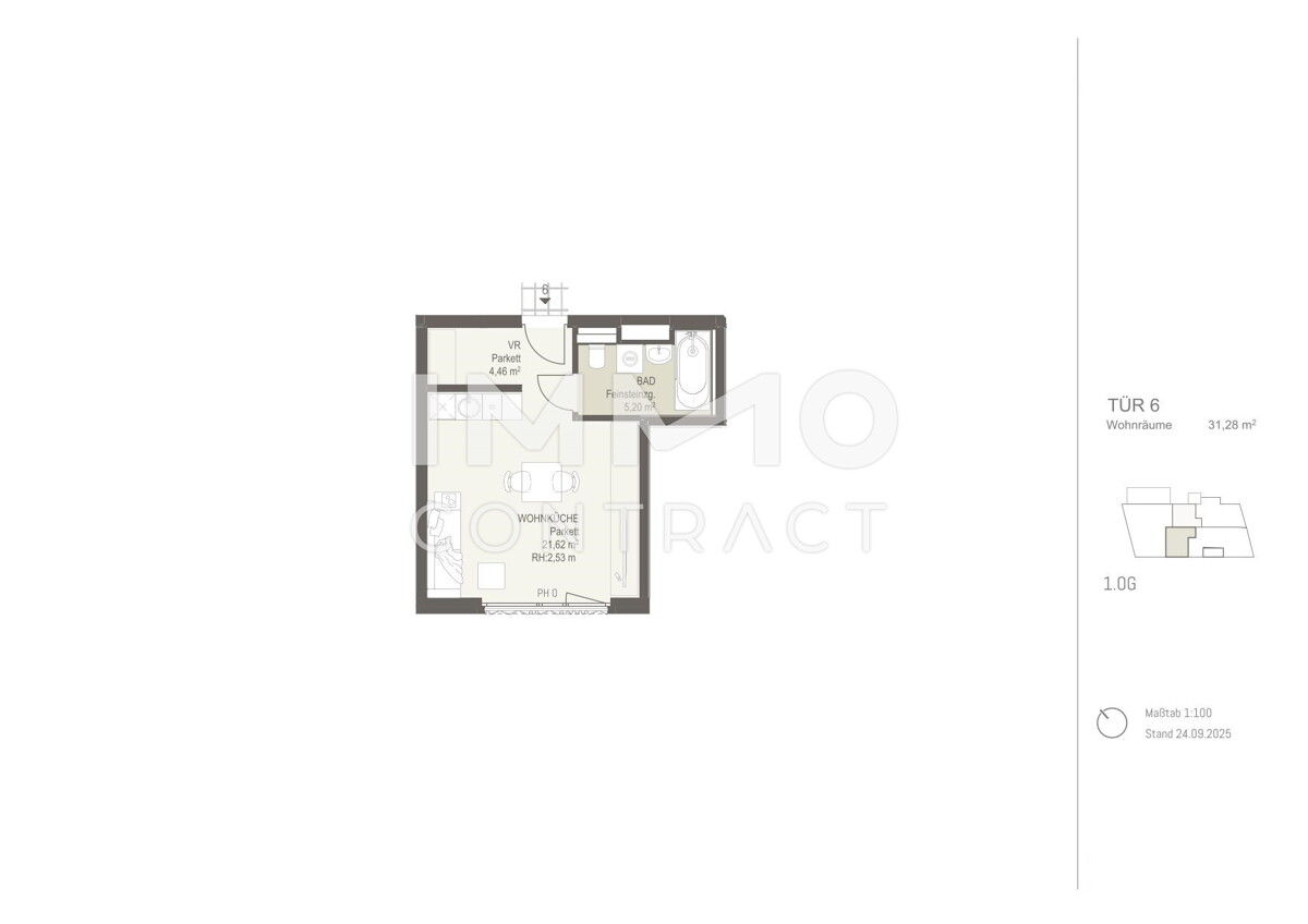 Smartes Anlegerobjekt: 1-Zimmer-Wohnung im Neubau  ERSTBEZUG /  / 1220 Wien / Bild 1