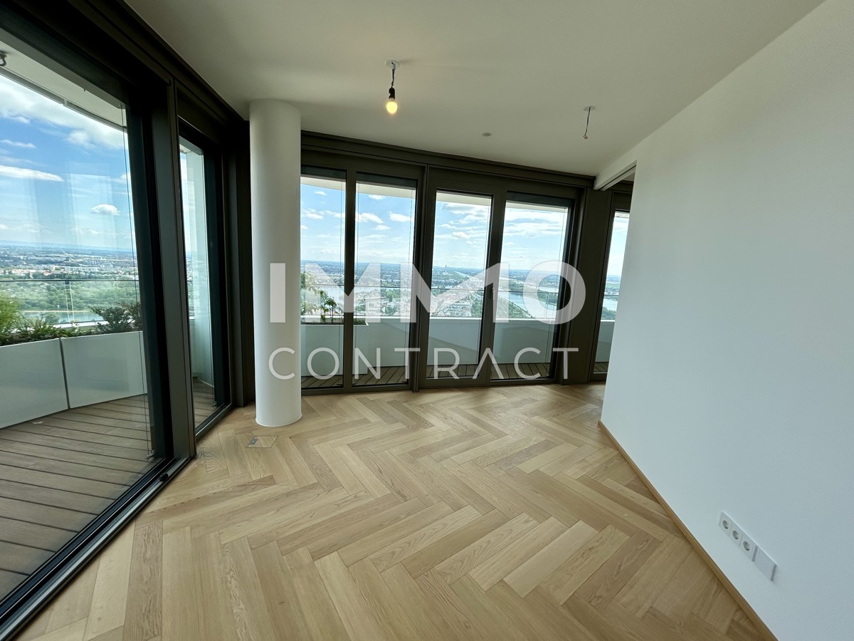 ERSTBEZUG: Modernes Apartment mit atemberaubenden Blick auf Alte Donau! Pool, Spa, Fitness vorhanden /  / 1220 Wien / Bild 1