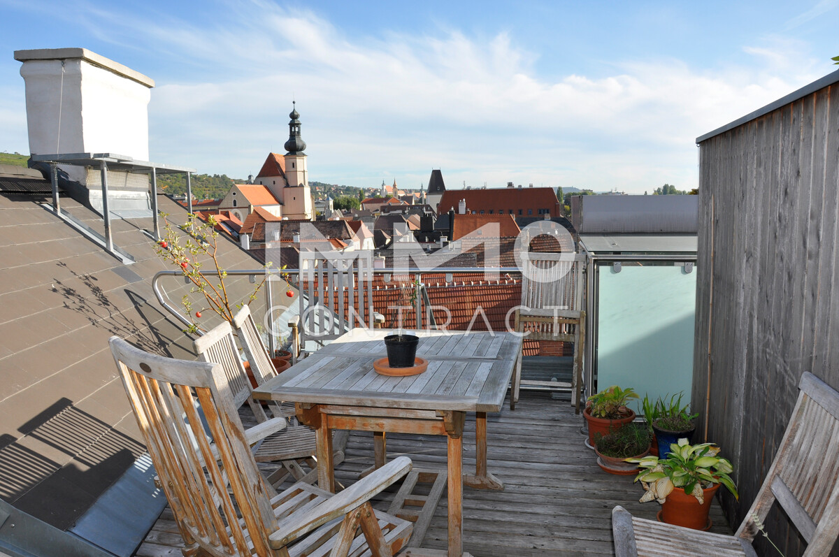 88,46qm Panorama-Dachterrassenwohnung in Stein, Donaublick, Lift, DPU-fußläufig / / 3500 Stein / Bild 1