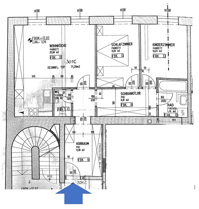 Traumblick & "WG-geeignet" - Tolle 3-Zimmer Wohnung in der Bischofstrae /  / 4020 Linz / Bild 4
