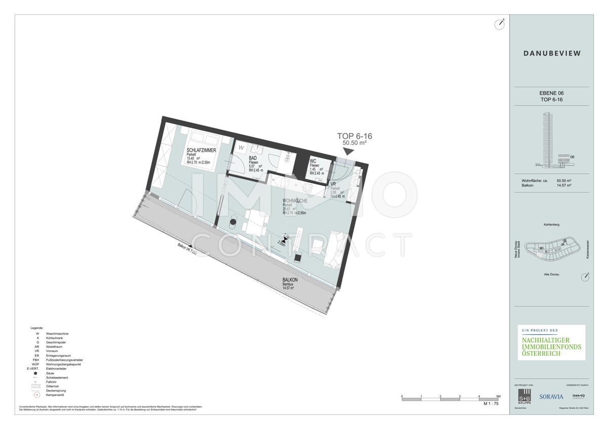 Danubeview! U1 Donauseinl - Direkt am Wasser - Elevate your lifestyle! Free of commission /  / 1220 Wien, Donaustadt / Bild 1