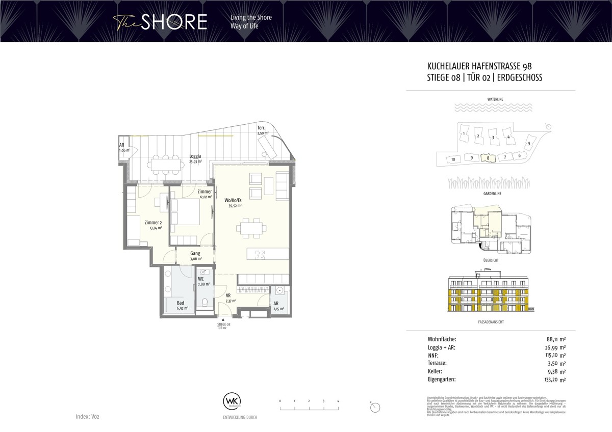 3 Zimmer mit 130m2 Garten zum Spitzenpreis! Das Herzstck /  / 1190 Wien, Dbling / Wien 19., Dbl / Bild 1