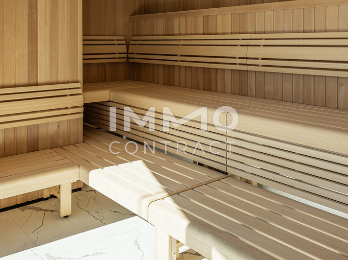 Traum-Apartment mit Rundumblick und 86 qm Balkon . Gym, Sauna, Pool, Bar, Restaurant & Lounges /  / 1220 Wien / Bild 10