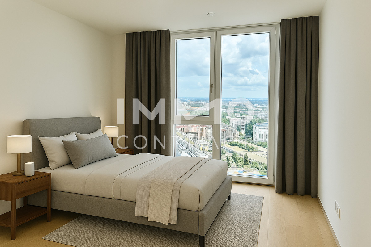 Exklusives Wohnen mit Weitblick! Pool am Dach, Fitness und Sauna inklusive! 3 Zimmer Erstbezug! /  / 1220 Wien / Bild 2