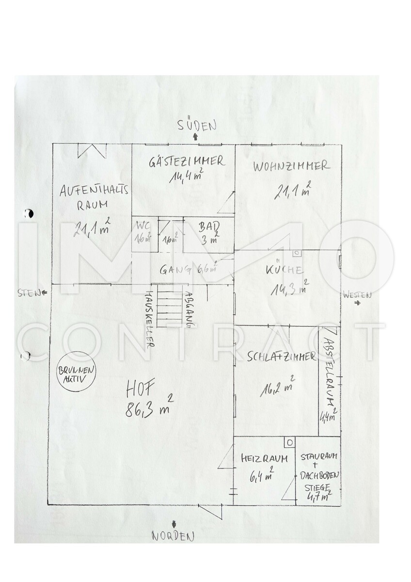 LANDHAUS mit Innenhof + BAULAND mit Garagengebäude / / 2061 Hadres / Bild 5