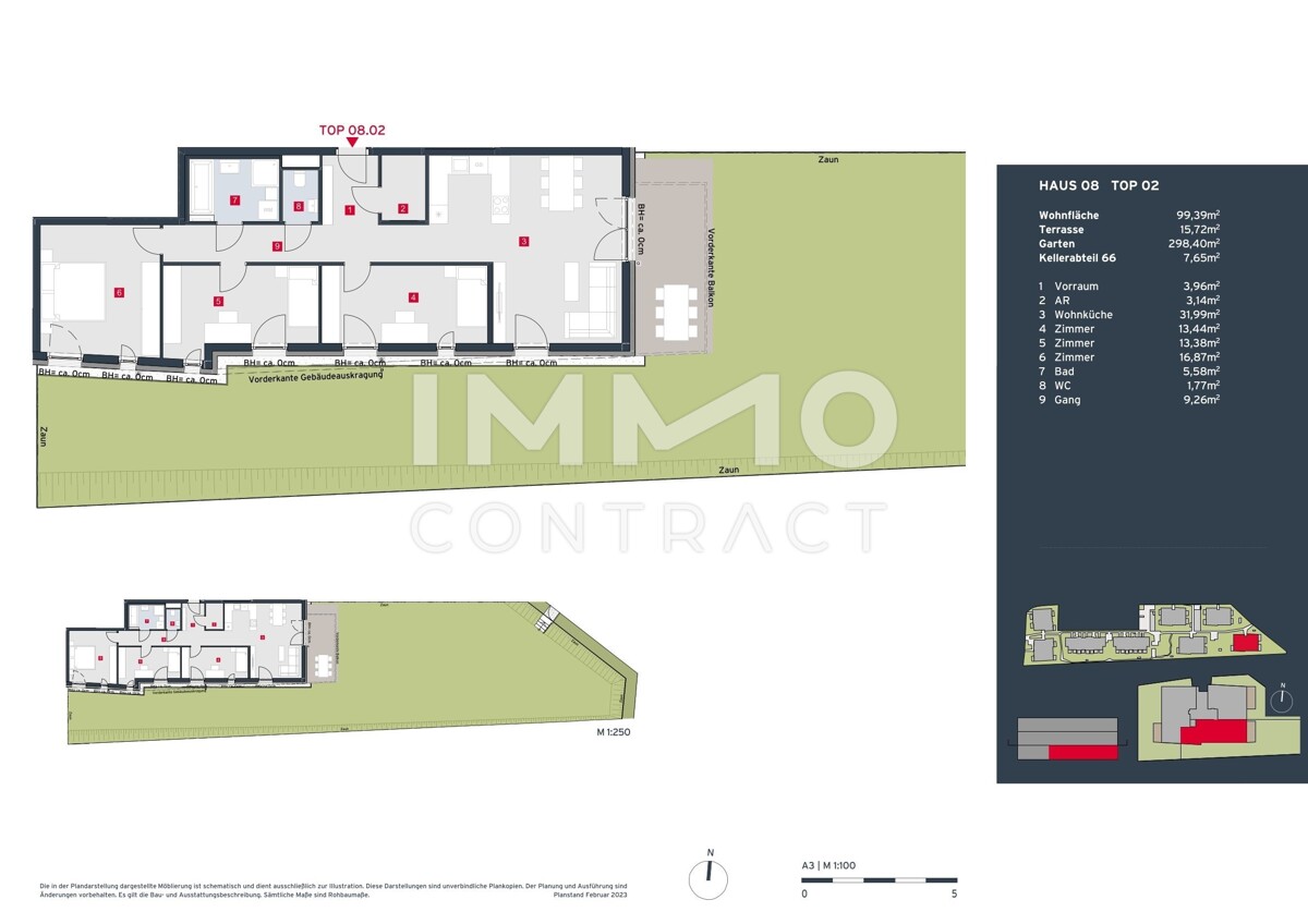 Gartenparadies & Familientraum: 4-Zimmer-Wohnung im Erstbezug in exklusiver Anlage - provisionsfrei! /  / 2333 Leopoldsdorf / Bild 9