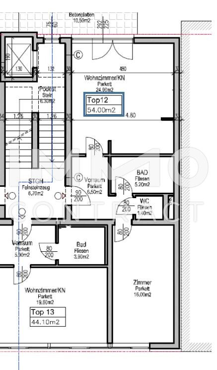 Ideale 2-Zimmer-Wohnung mit großem Balkon zu vermieten - Bürgerstraße 8 - Top 12 /  / 4020 Linz / Bild 8