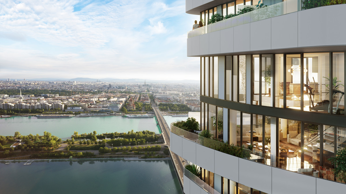 Provisionsfrei! Anleger aufgepasst! DANUBEFLATS Luxurise Wohnung mit einmaligem Blick auf die Innenstadt und die Donau! /  / 1220 Wien / Bild 2
