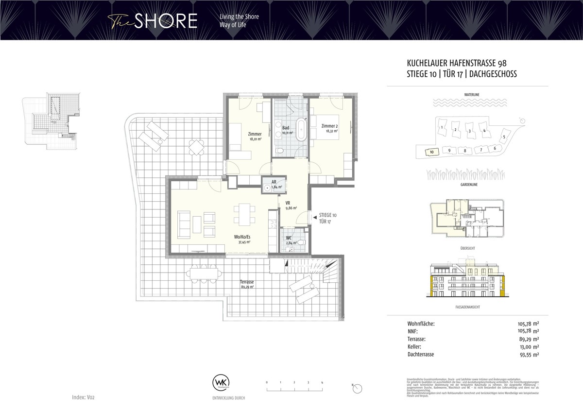 Luxus am Wasser - Penthouse zum Spitzenpreis mit 182m2 Terrasse - Ganz oben /  / 1190 Wien, Dbling / Wien 19., Dbl / Bild 5