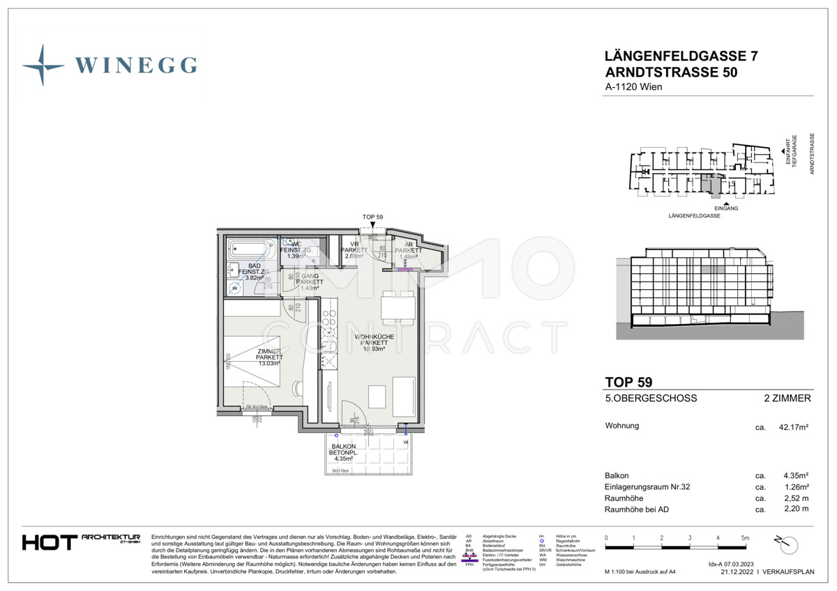 Elegante 2-Zimmer-Wohnung in Top-Lage des 12. Bezirks - mit Südbalkon /  / 1120 Wien / Bild 5