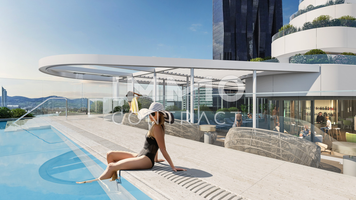 Luxurises 3-Zimmer Apartment mit atemberaubenden Blick auf die Donau! Pool, Spa, Fitness vorhanden /  / 1220 Wien / Bild 4