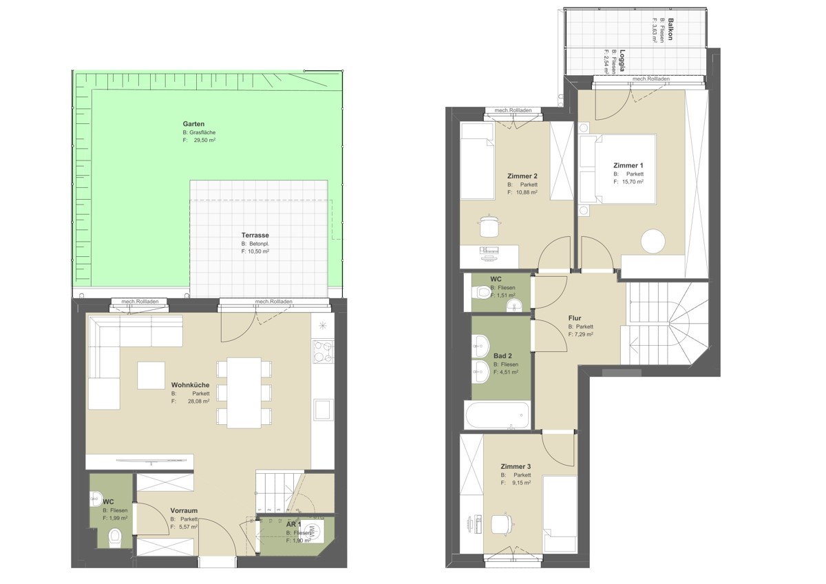 Provisionsfrei! Einzigartige Generationenwohnung! Neues Konzept fr individuelle Wohnwnsche /  / 1220 Wien / Bild 3