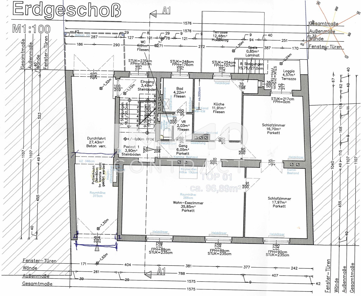 Groe, helle 3-Zimmer-Terrassenwohnung mit Gemeinschaftsgarten in Ruhelage mitten im Zentrum /  / 2700 Wiener Neustadt / Bild 9