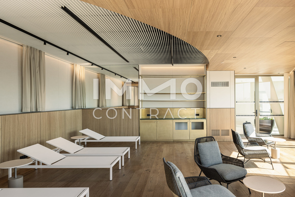 Ausblick wohin das Auge reicht: Gerumiges Apartment mit Annehmlichkeiten (Gym, Pool, Spa, Lounges,) /  / 1220 Wien / Bild 13