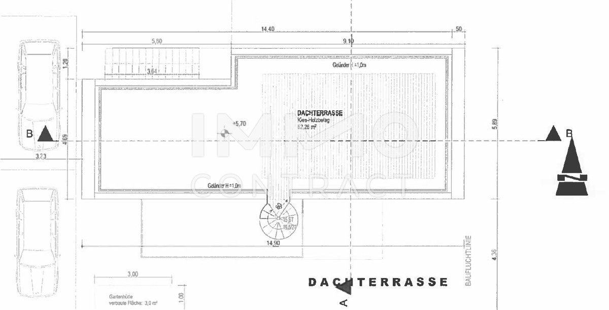 Eigentum nhe alte Donau- keine Pacht! Exklusive 3-Zimmer-Wohnung mit ca. 65?m Dachterrasse /  / 1220 Wien / Bild 4