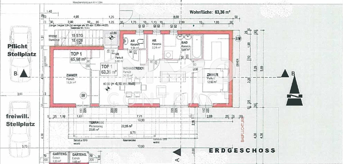 Nähe Alte Donau- Eigentum- keine Pacht ? moderne 3-Zimmer-Gartenwohnung nähe Freizeitparadies / / 1220 Wien / Bild 7