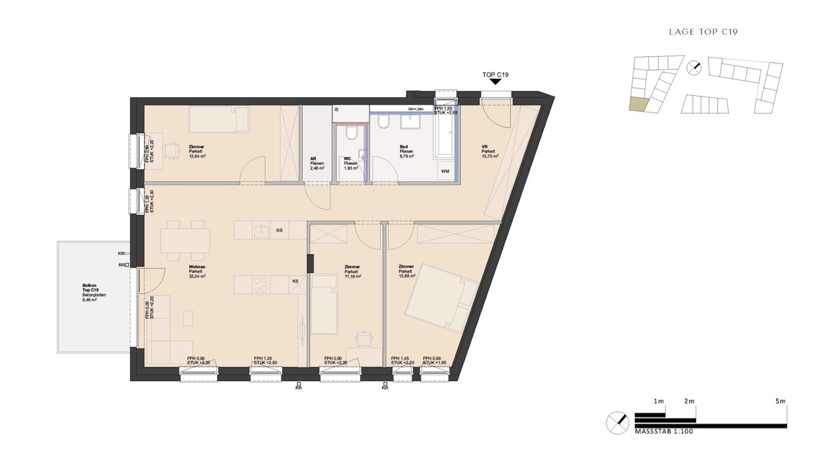Ein Wohntraum mit Balkon in herrlicher Lage - 3 Zimmer Wohnung - provisionsfrei /  / 4030 Linz / Bild 2