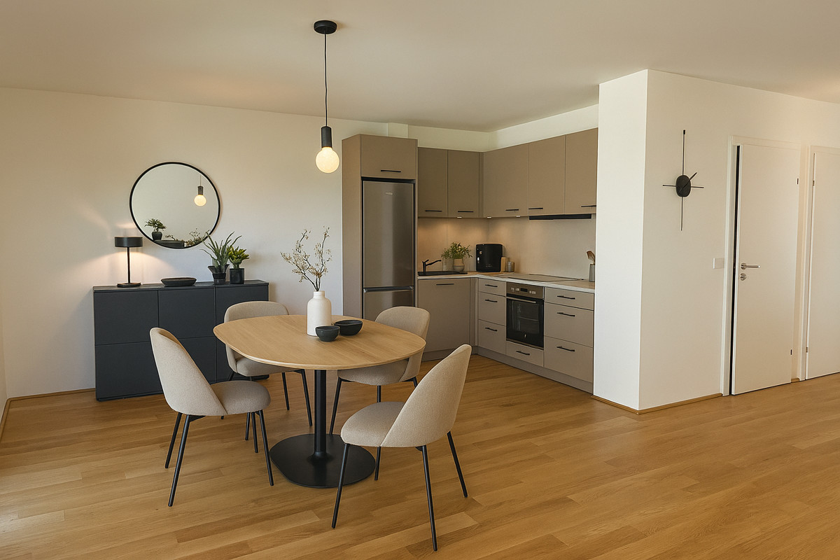 Provisionsfrei von der Sonne geksst! U1 Leopoldau in der Nhe - 2 Zimmer Balkonwohnung ERSTBEZUG /  / 1210 Wien / Bild 1