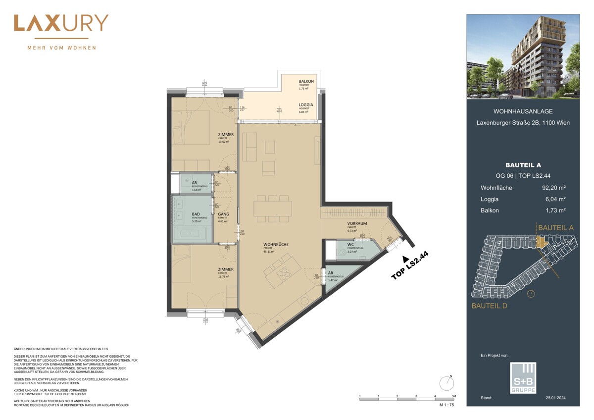 Low-Cost 3 Room Apartment with Space - Directly at the main train station: Commission-free + Completion in October /  / 1100 Wien / Bild 3