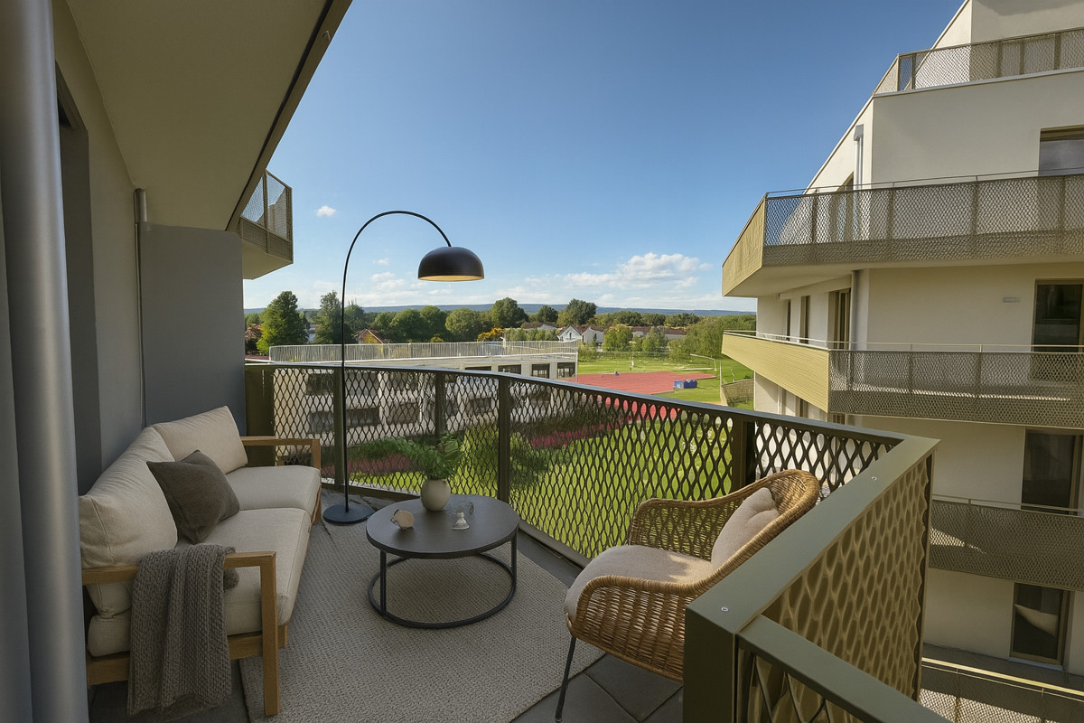 Provisionsfrei von der Sonne geksst! U1 Leopoldau in der Nhe - 2 Zimmer Balkonwohnung ERSTBEZUG /  / 1210 Wien / Bild 3