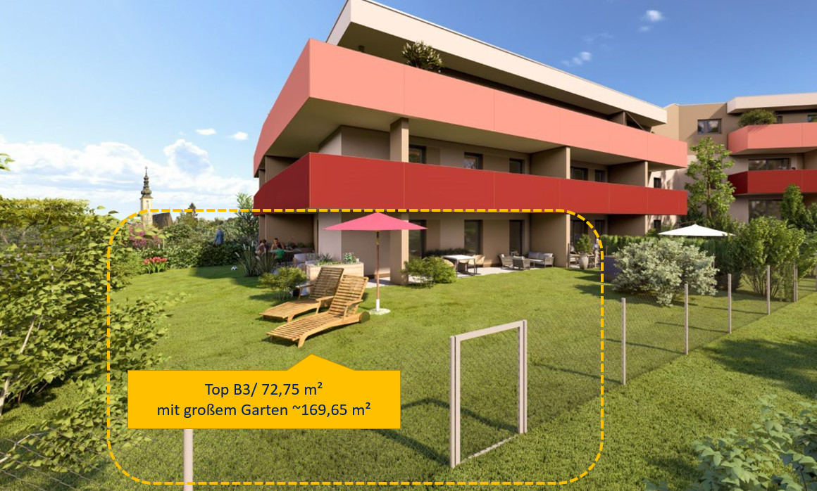 Traumhafte 3 Zi-Gartenwohnung in den STADTTERRASSEN PEUERBACH - provisionsfrei!  ** JETZT FRHKUFER-RABATT!**