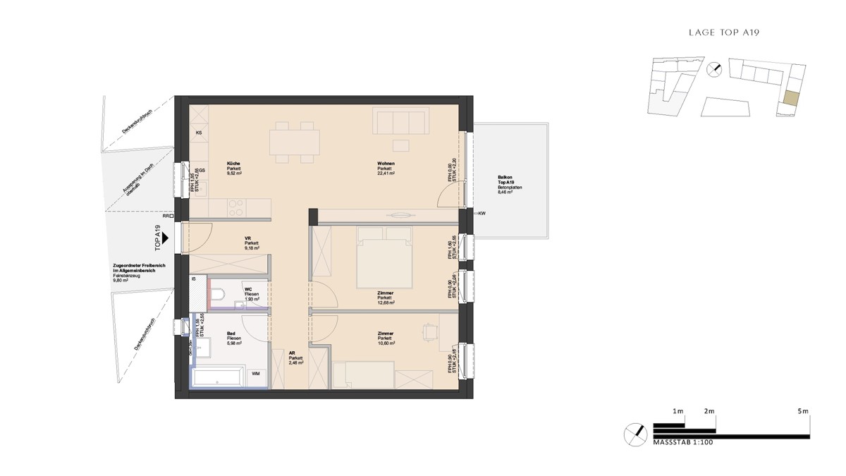 Leistbarer Wohntraum im Neubau - 3-Zimmer Wohnung provisionsfrei! /  / 4030 Linz / Bild 1