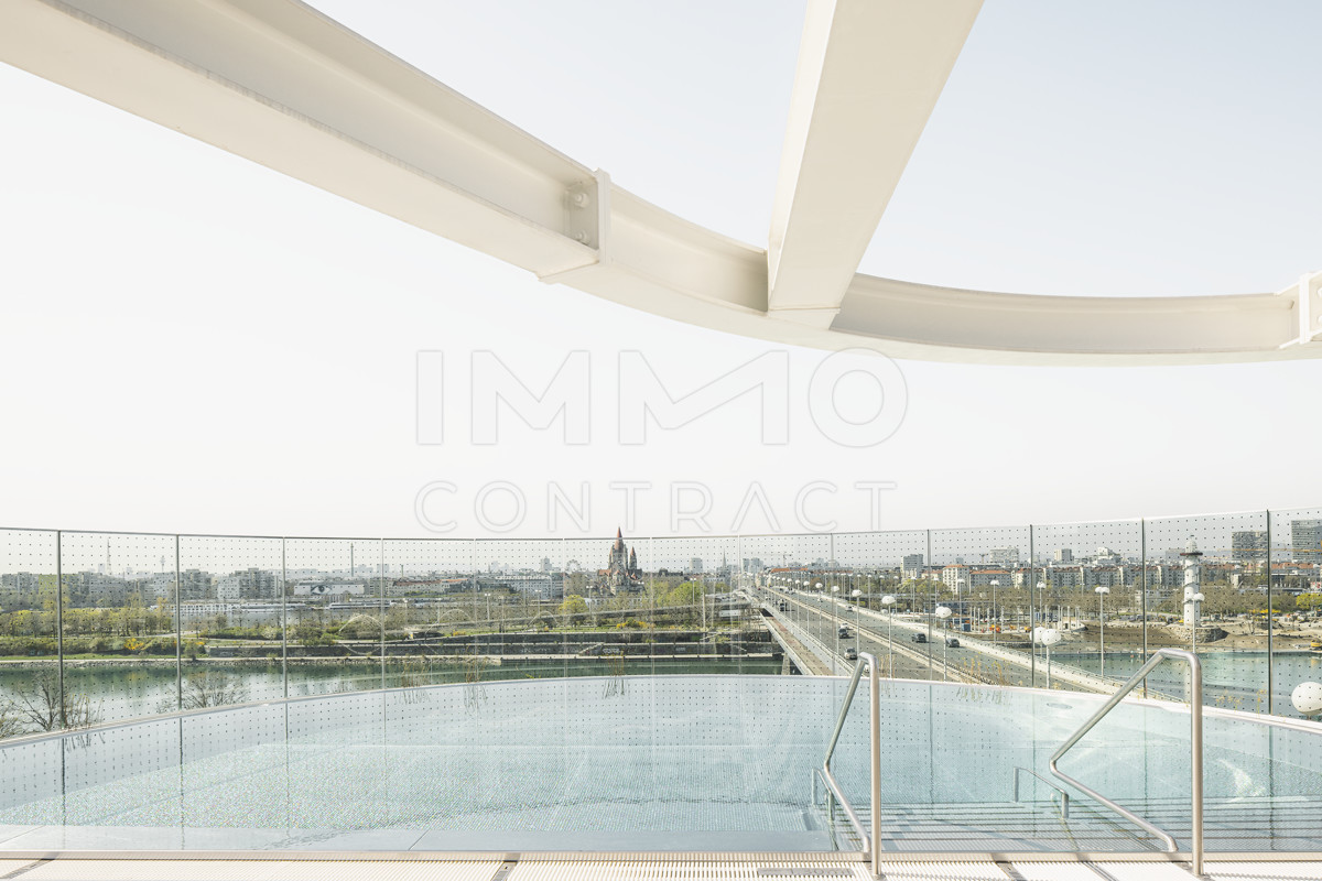 DANUBEFLATS - 45m2 Balkon inkl. Mblierung, Pool und Wellness Bereich - U1 vor der Tre! LUXUS LEBEN AM WASSER /  / 1220 Wien / Bild 8