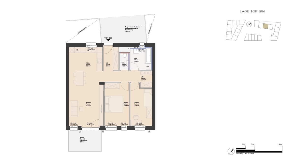 3-Zimmer Balkon Wohnung in architektonischem Highlight - provisionsfrei! /  / 4030 Linz / Bild 2