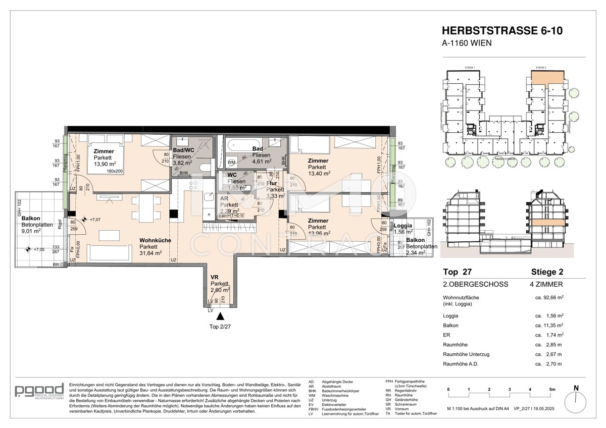 Hochwertige 4 Zimmer Wohnung mit 2 Freiflchen und Blick in den Innenhof! /  / 1160 Wien / Bild 1