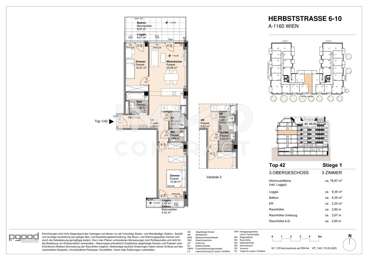 WOHNEN AM PARK - Urban & Grn - 3 Zimmer Innenhof Wohnung! /  / 1160 Wien / Bild 7