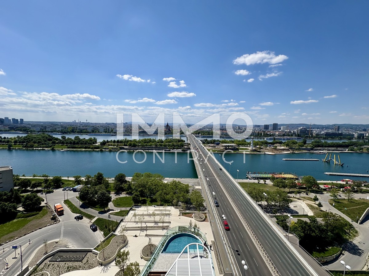 Atemberaubendes Apartment mit grozgigem Balkon, ganz Wien im Blick (Gym, Pool, Sauna, Doorman uvm) /  / 1220 Wien / Bild 8