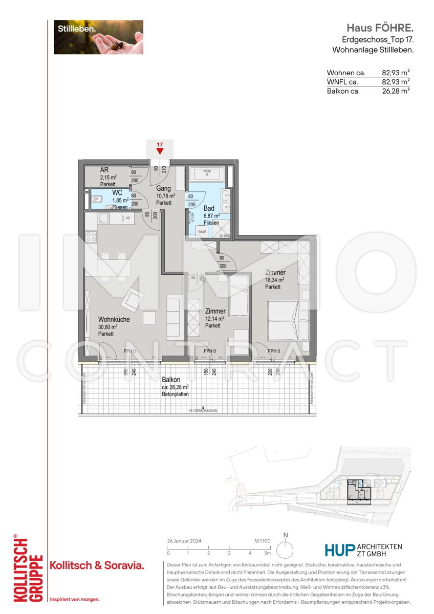gemtliche 3 Zimmer-Wohnung mit gutem Grundriss und groem Balkon /  / 2391 Kaltenleutgeben / Bild 3